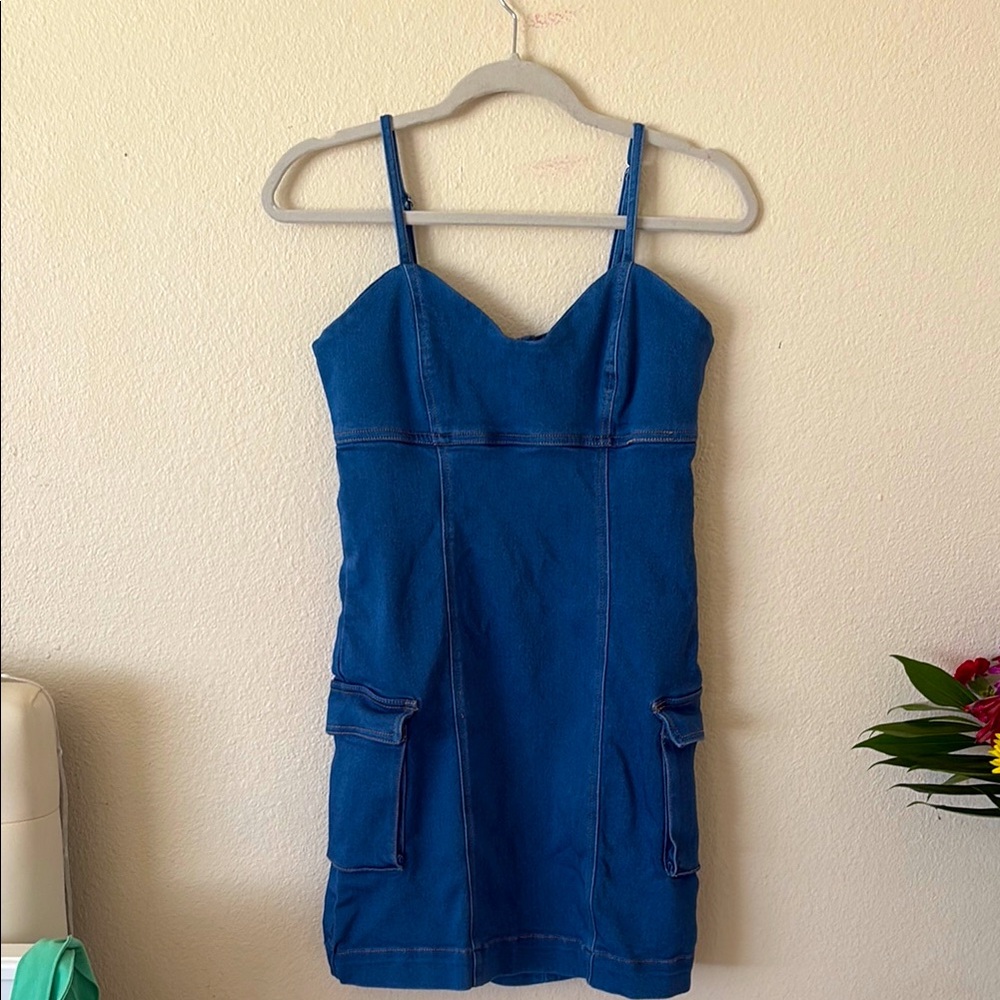 Blue Denim Dress 🌊💙🦋